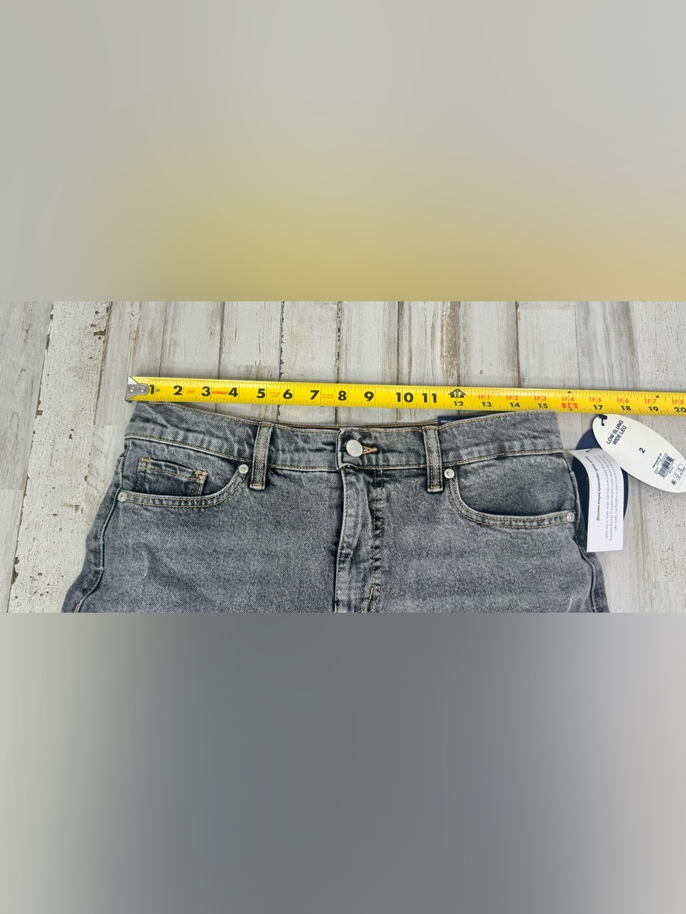 NWT Scoop Jeans Womens 2 (32x29) Gray Relaxed Wide Leg Slung High Rise - Picture 5 of 10